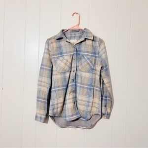 CASA CABANA Women's Flannel Plaid Button Down Shirt Size XS